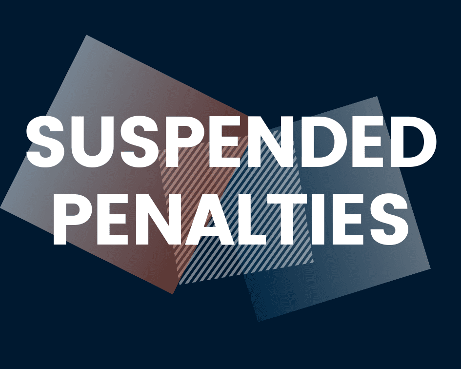 Suspended penalties