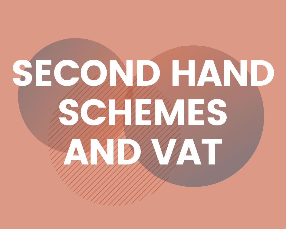 Second hand schemes and VAT