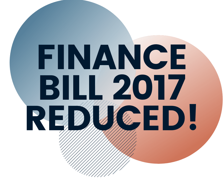 Finance Bill 2017 reduced
