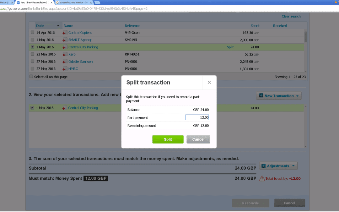 Xero Support – Paying a supplier invoice in 2 (or more) payments