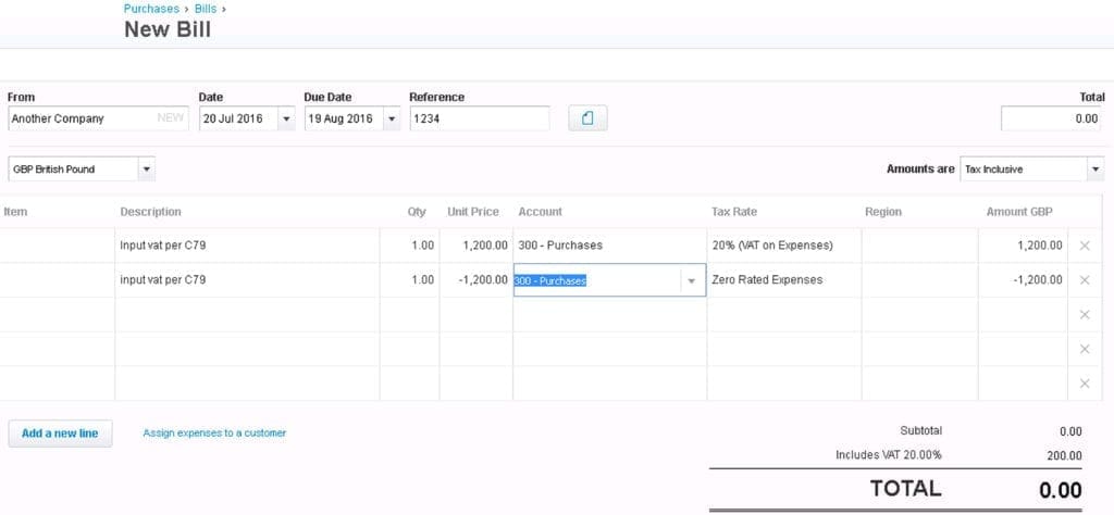 Xero Help - Input VAT on Import