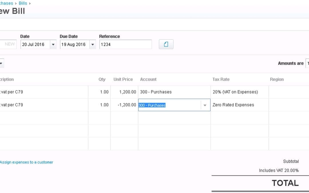 Xero Help – Input VAT on Import