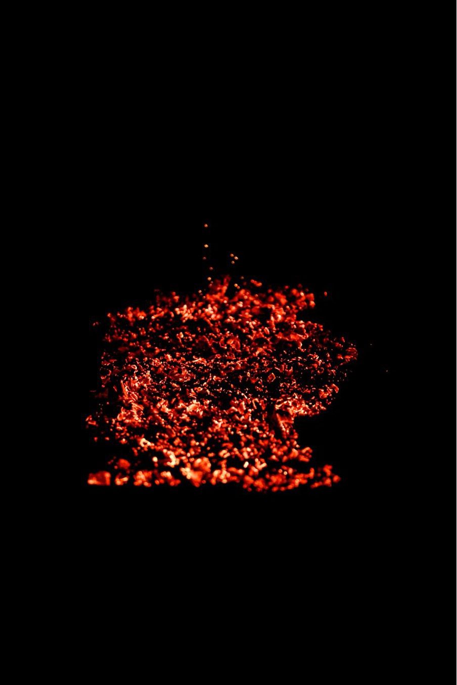 The Path of hot coals
