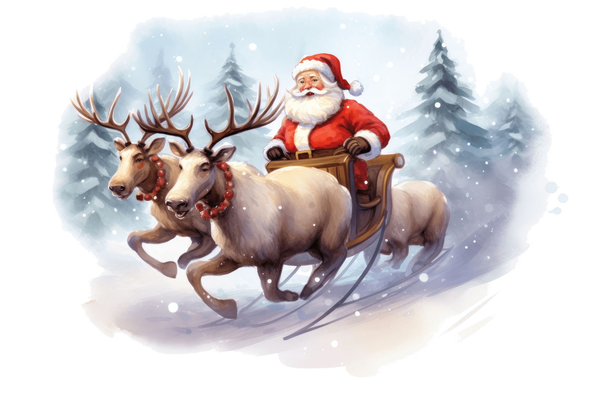 A Festive fable santa sleigh