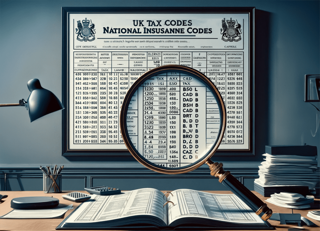 Tax codes and Ni Codes