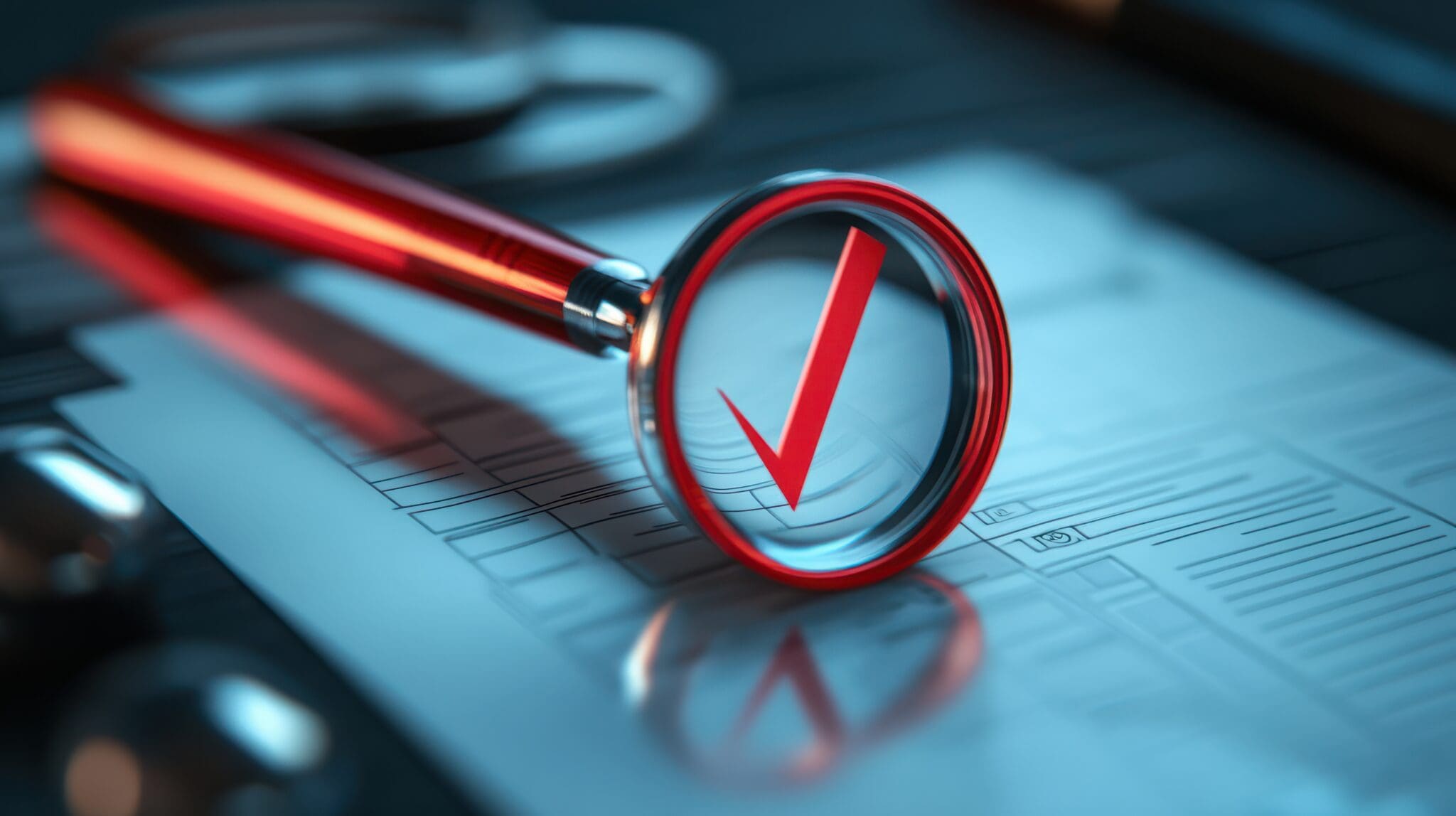 Quality control management or QC and validation process. Quality assurance or QA and improvement, standardization, and certification concepts. Compliance with law regulations and standards. Audit clarity